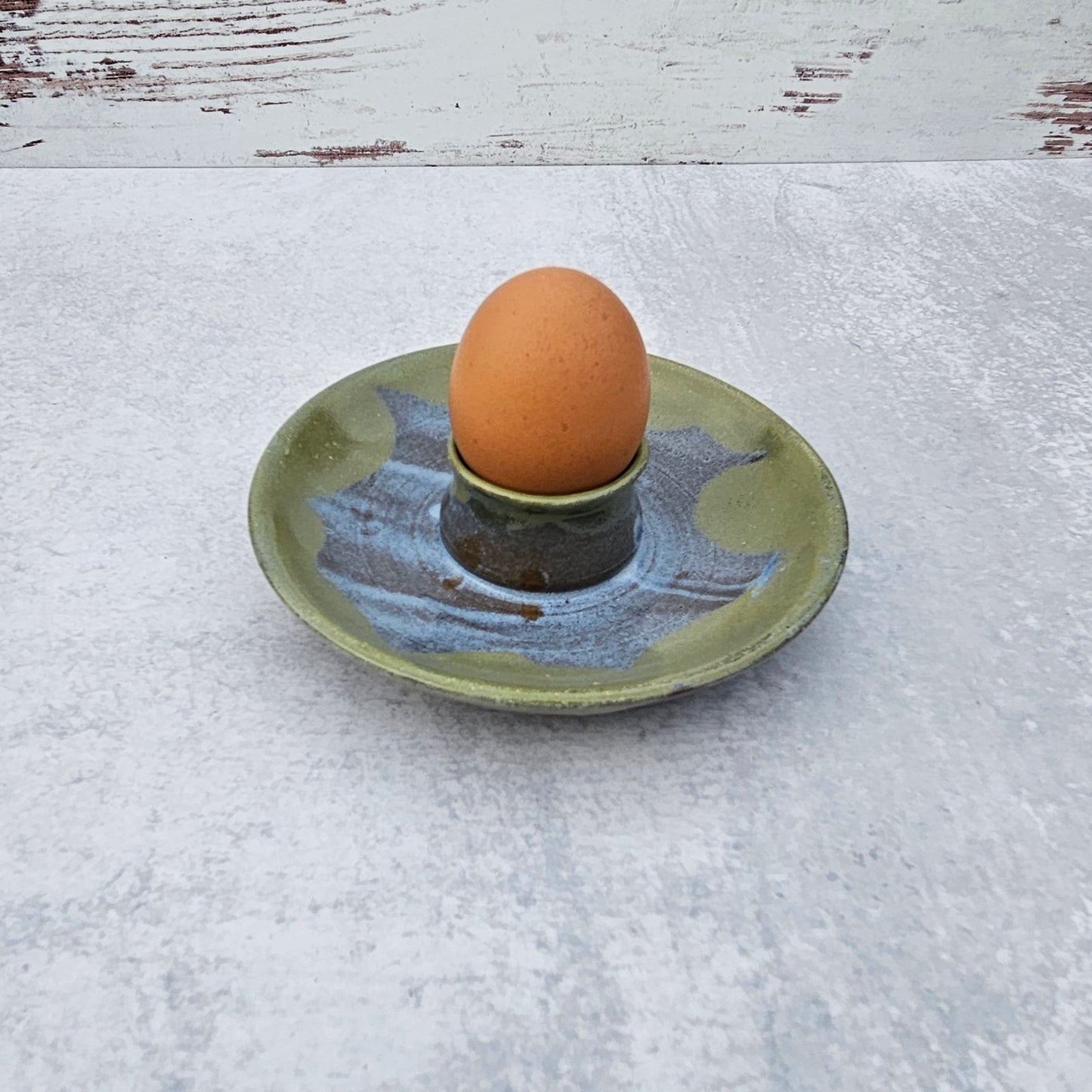 Egg Plate | Blue-Green