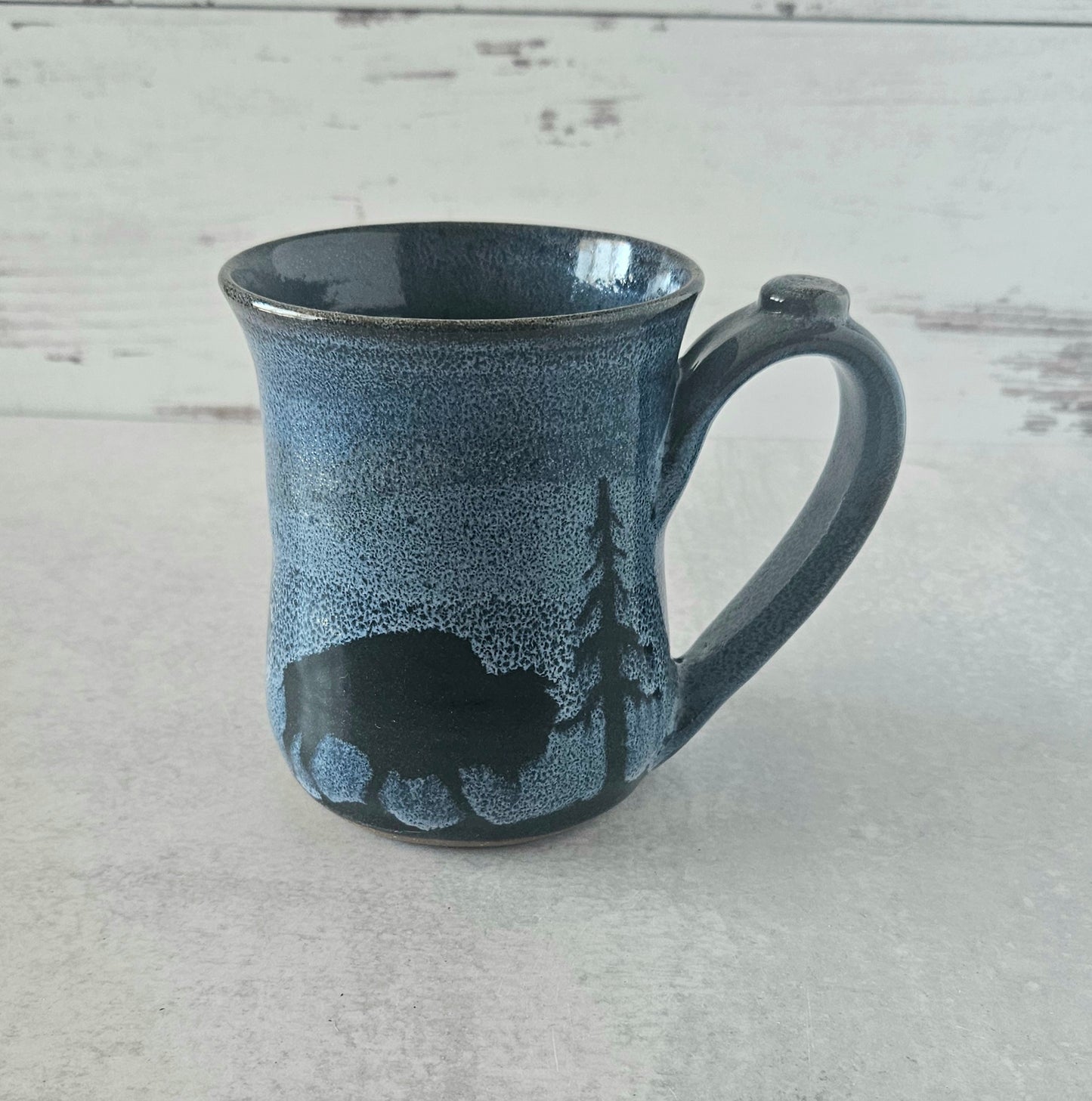 Tree Line Buffalo Mug | Blue