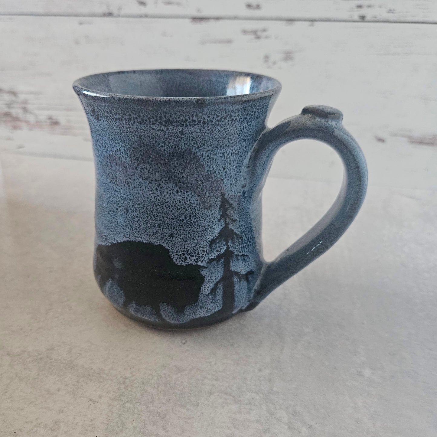 Tree Line Buffalo Mug | Blue