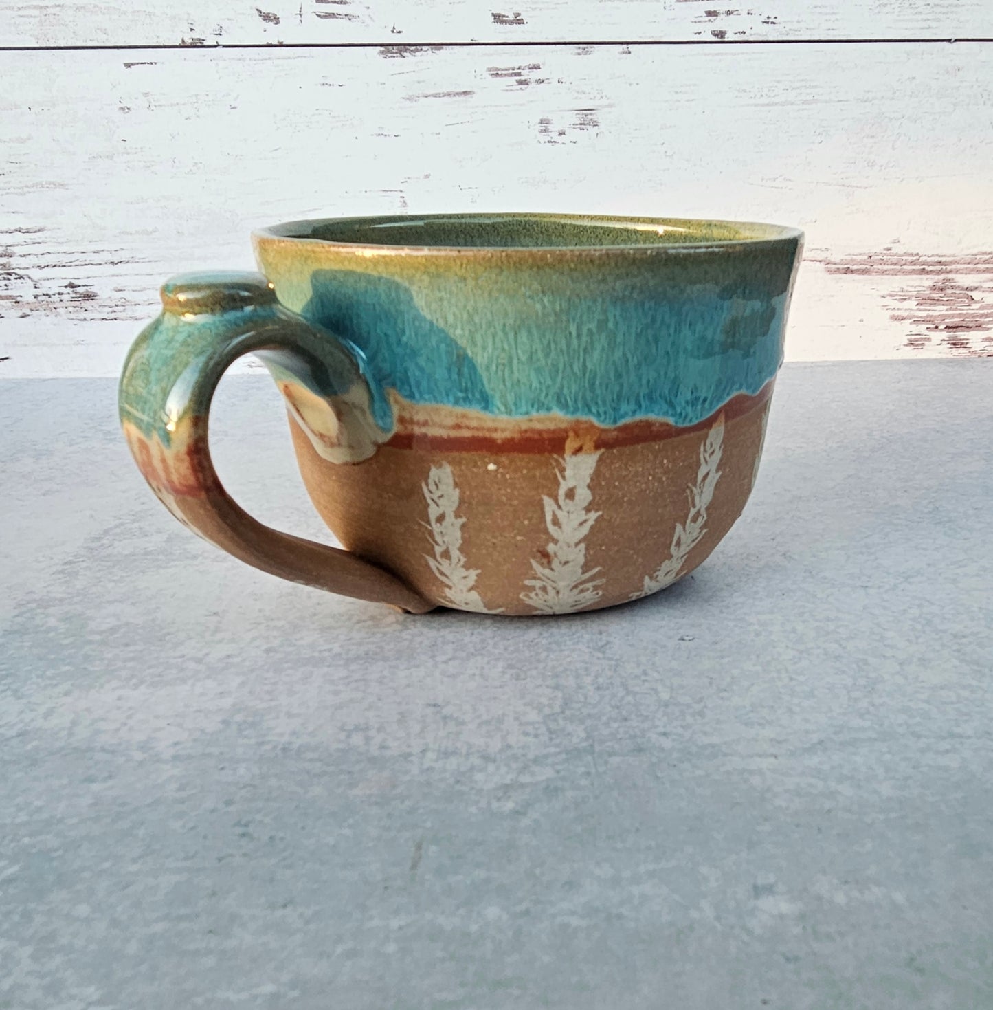 Turquoise Soup Mug