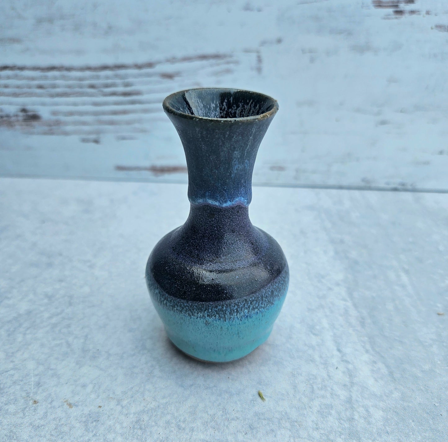 Bud Vase》Turquoise & Purple
