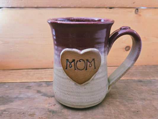 Mom Mug | Cream and Burgundy
