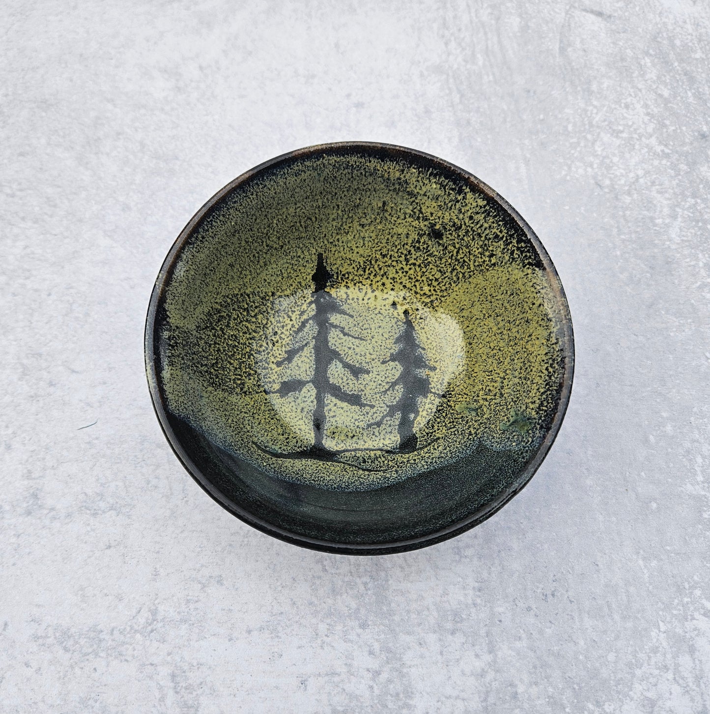 Tree Line | Green Small Snack Bowl