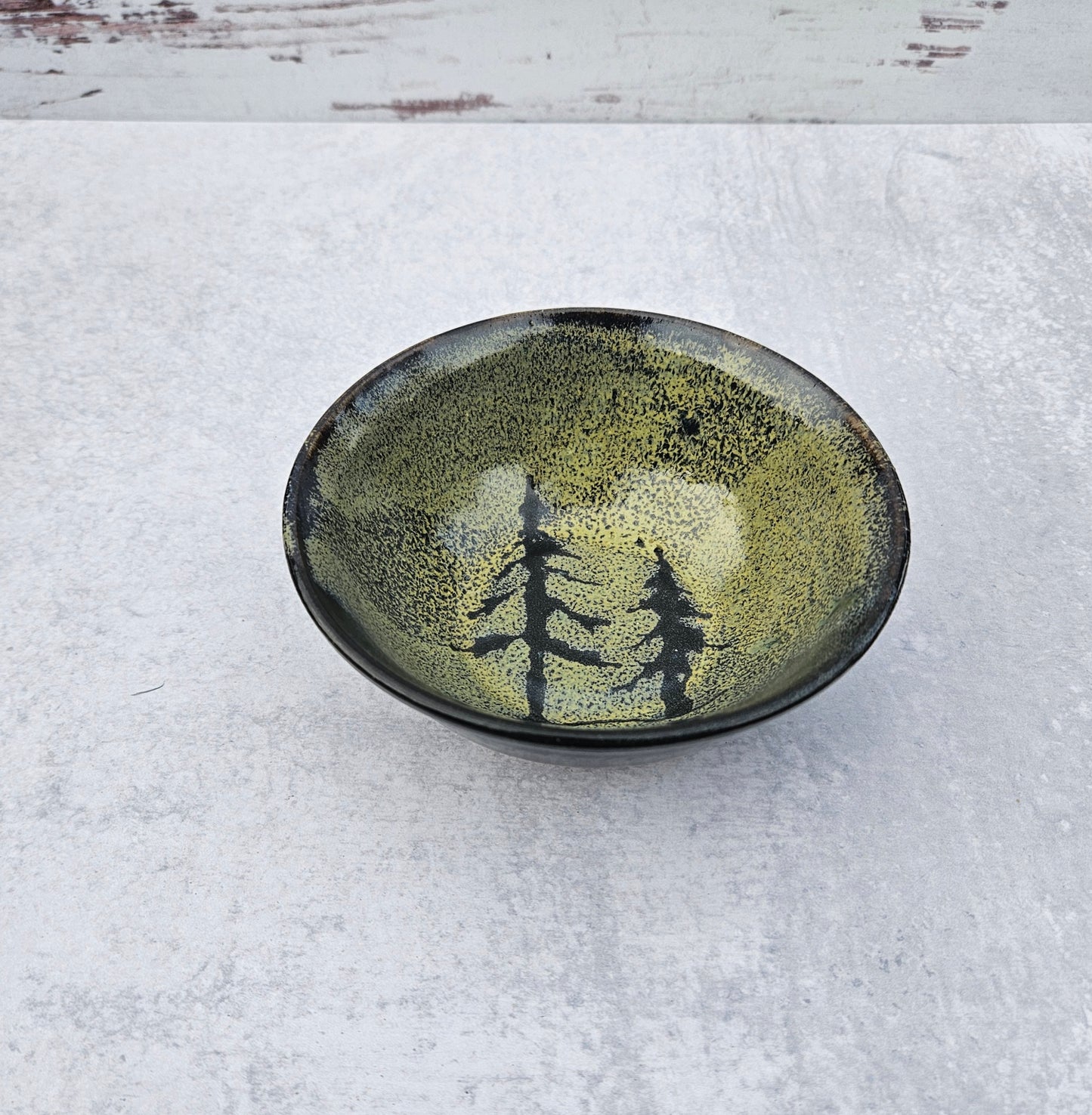 Tree Line | Green Small Snack Bowl