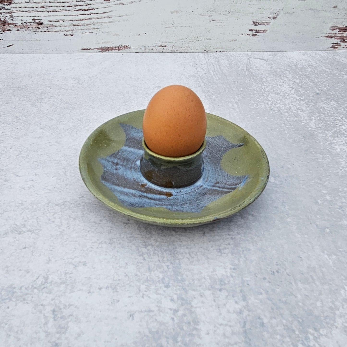 Egg Plate  | Blue-Green