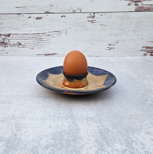 Egg Plate  | Cream Purple