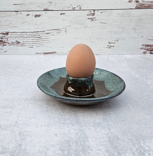 Egg Plate  | Brown-Blue
