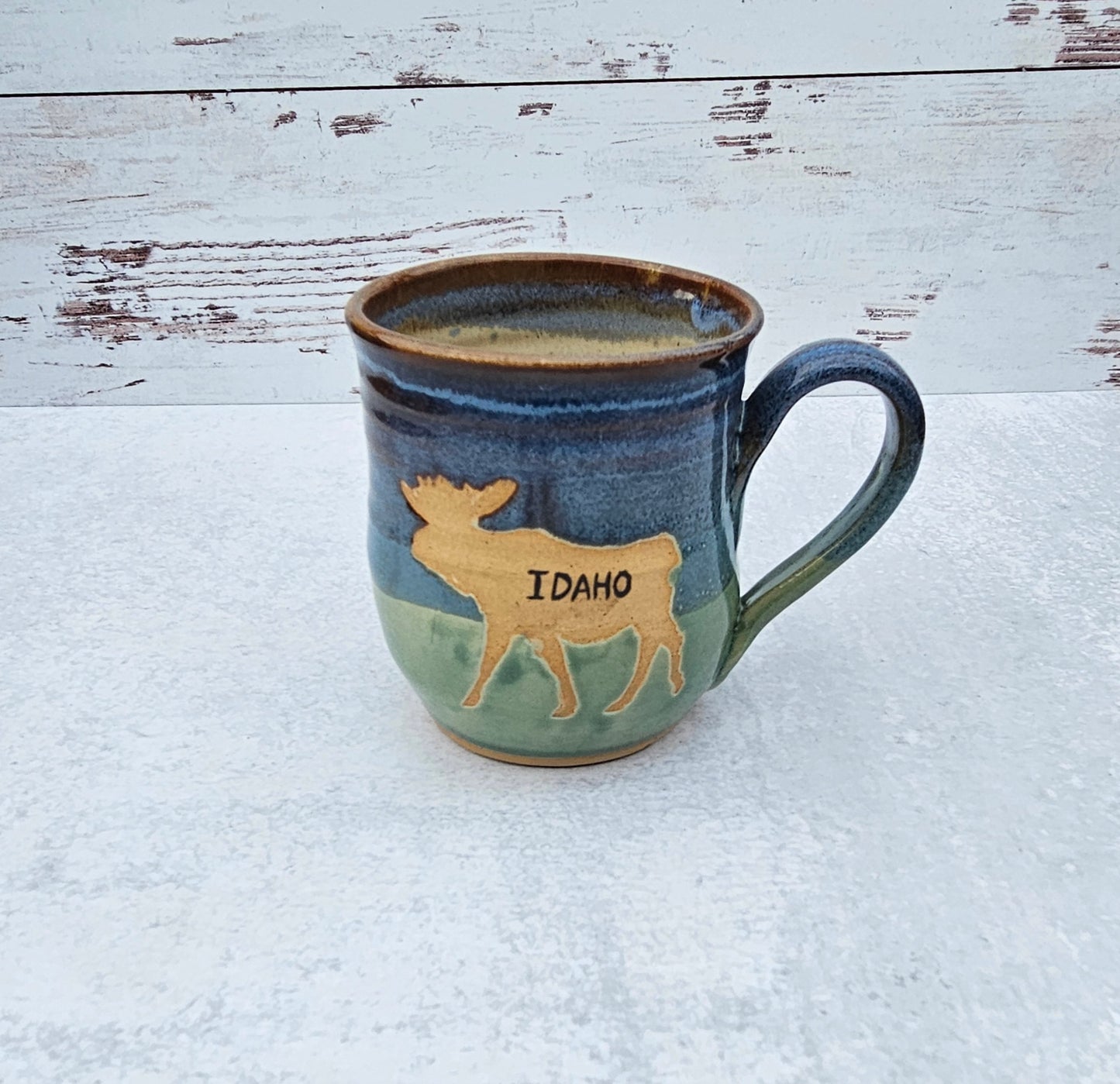 Idaho Moose Mug 》Green