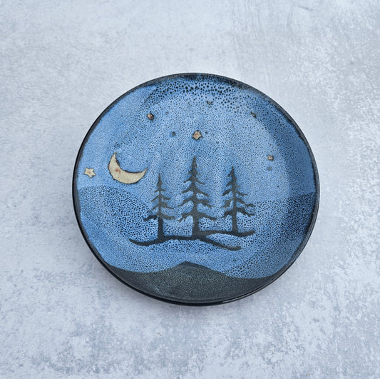Tree Line Plate | Blue Moon