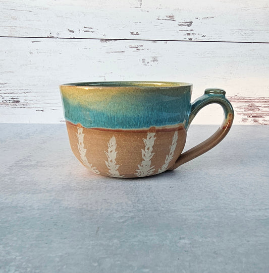 Turquoise Soup Mug