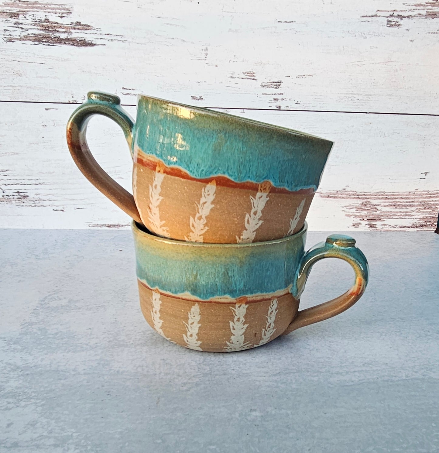Turquoise Soup Mug