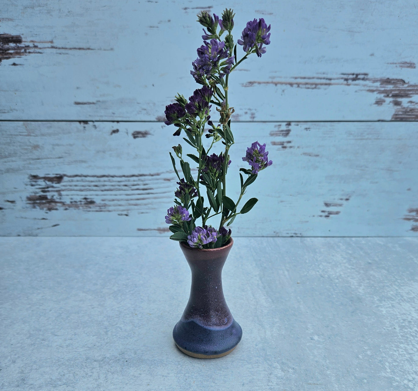 Bud Vase》Burgundy & Purple