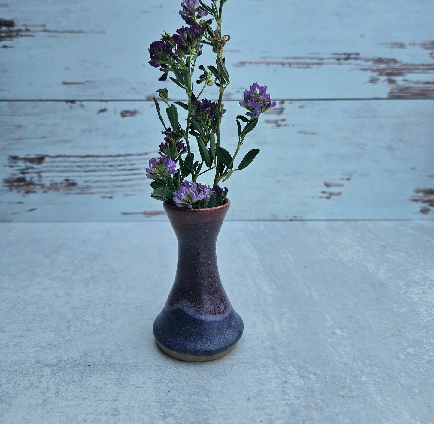 Bud Vase》Burgundy & Purple