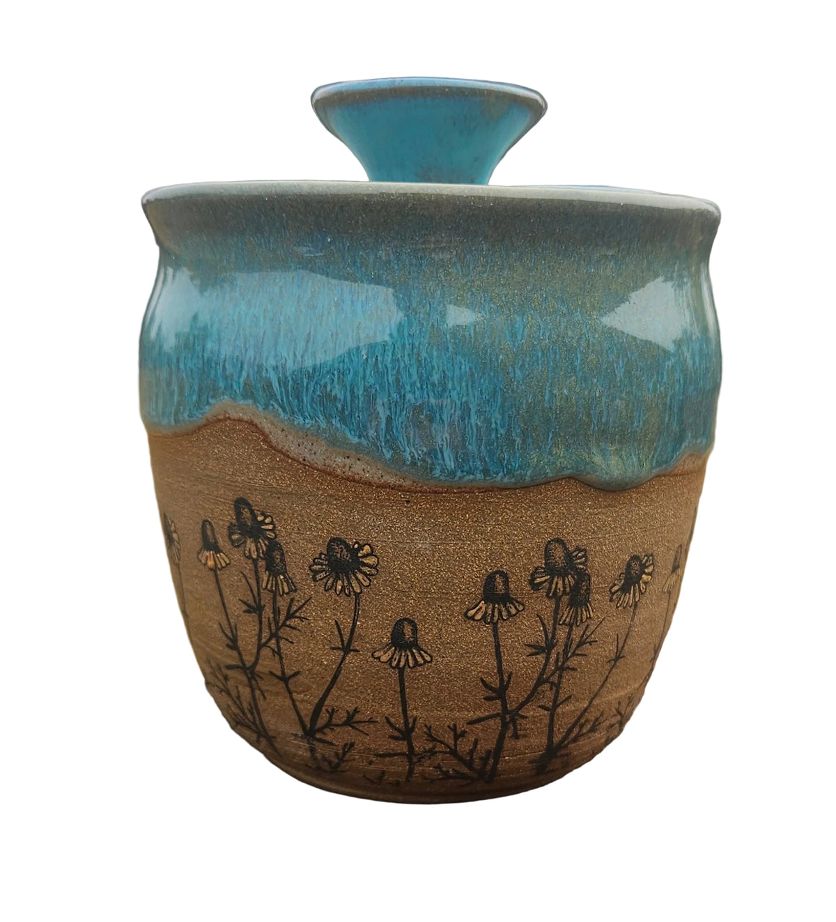Floral Small Sourdough Crock | 16 oz.