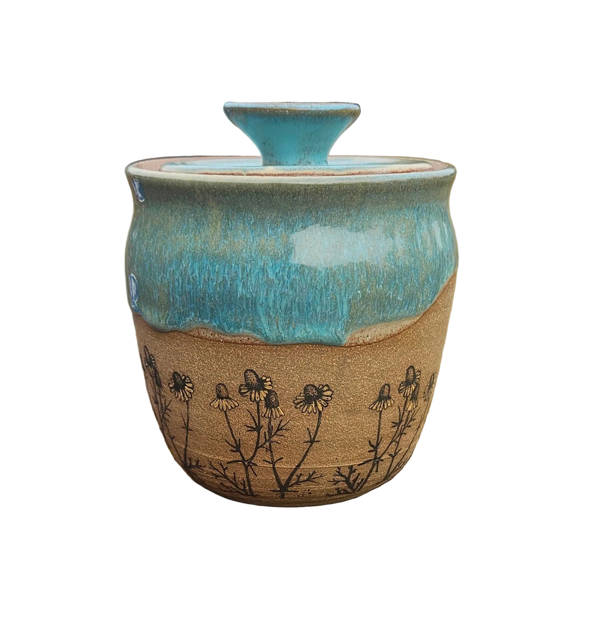 Floral Small Sourdough Crock | 16 oz.