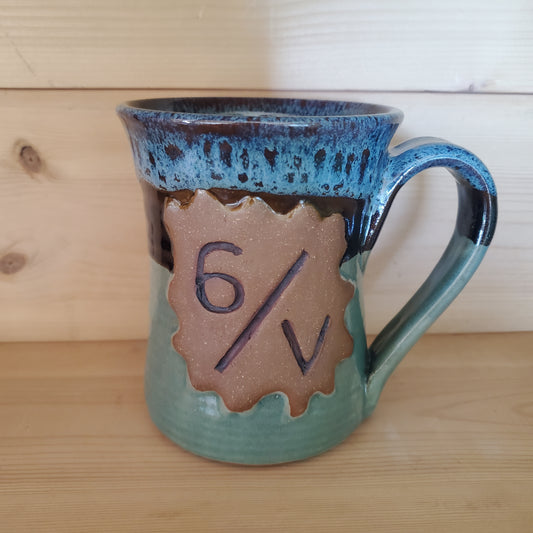 Custom Brand Mug | Green Brown Blue