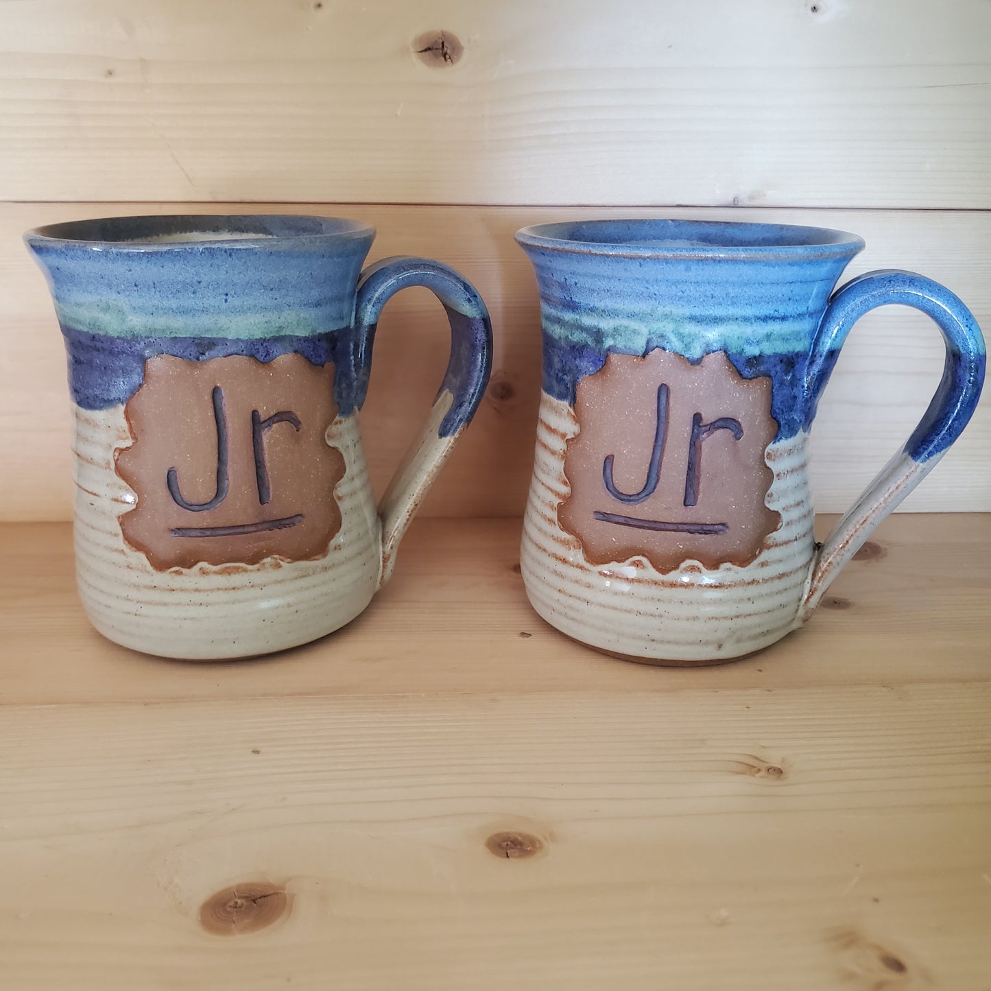 Custom Brand Mug | Cream-Purple-Blue