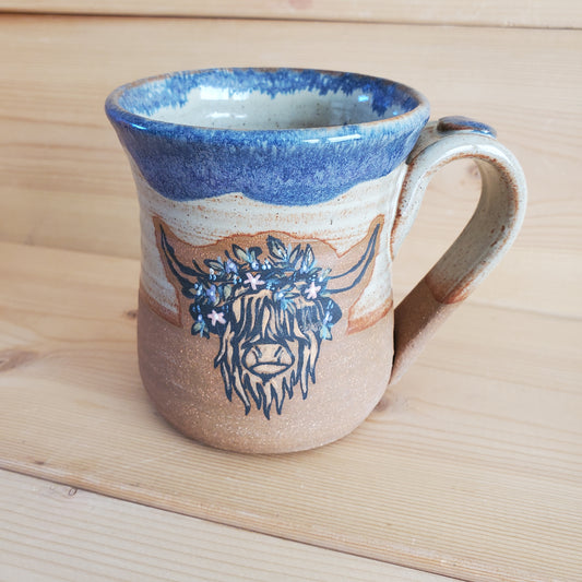 Small Highlander Mug | 9 oz. Purple and Cream